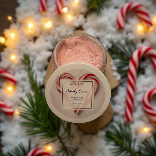 Candy Cane Whipped Soap Sugar Scrub