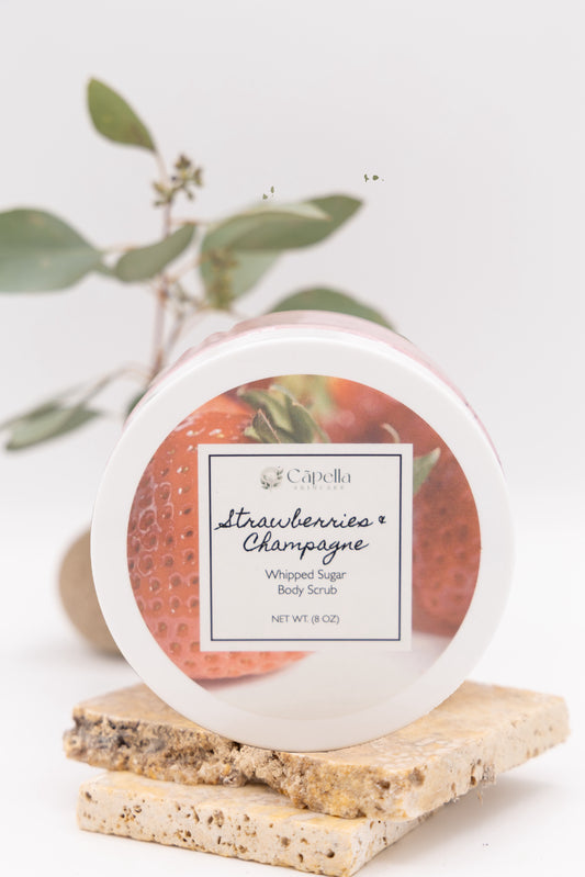 Strawberries & Champagne Whipped Soap Sugar Scrub